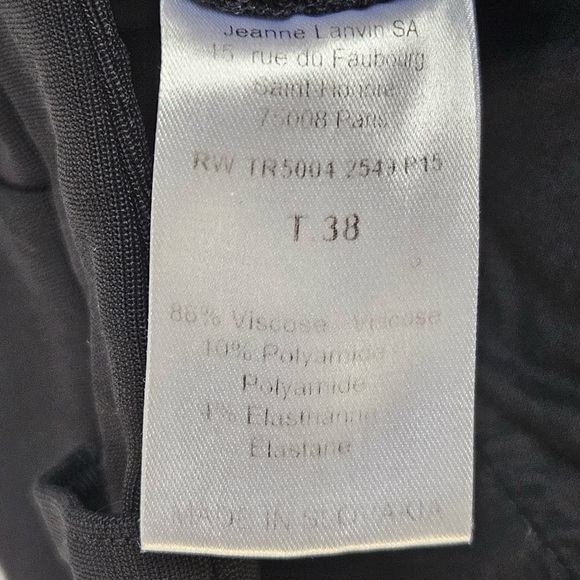 LANVIN Women’s Stretch Straight Cigarette Pants Black Size 38 (S) - Picture 9 of 11